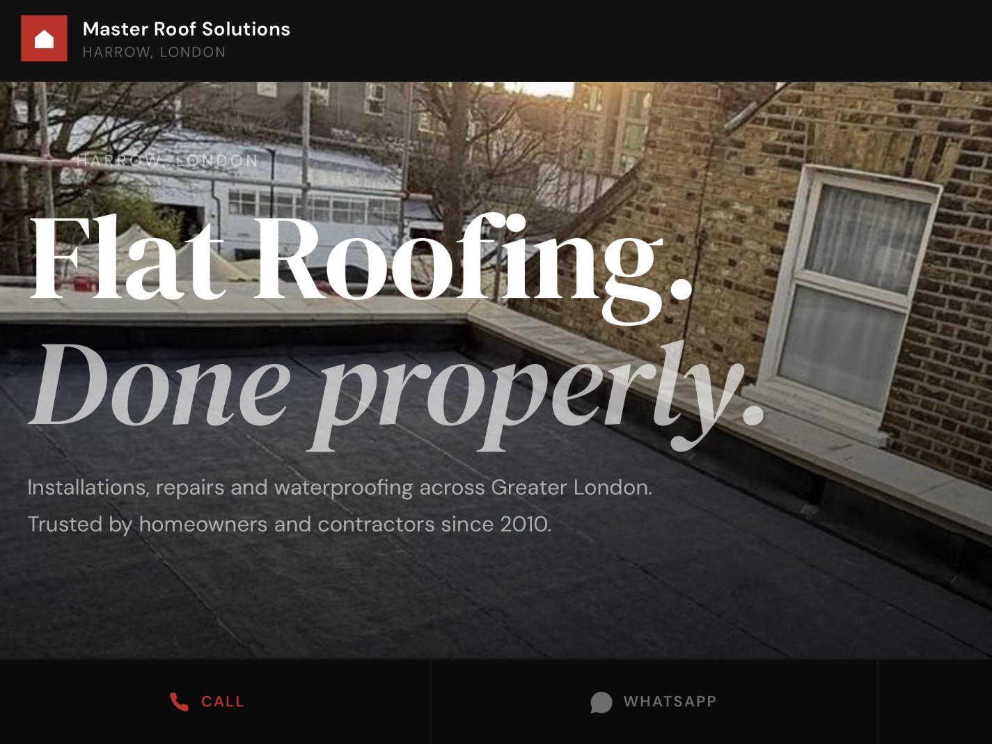 Master Roof Solutions demo site